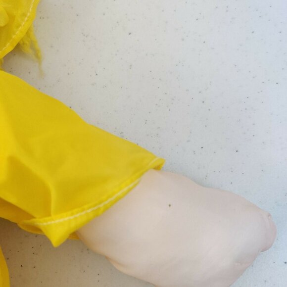 Vintage Happiness Aid Doll by Well Made Toys Yellow Outfit Parachute Nylon Toy - Picture 7 of 11